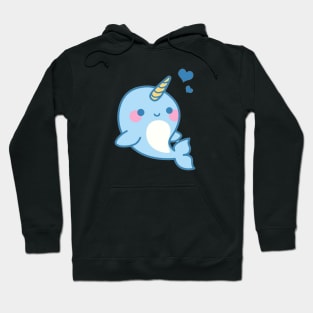 kawaii cute narwhal Hoodie